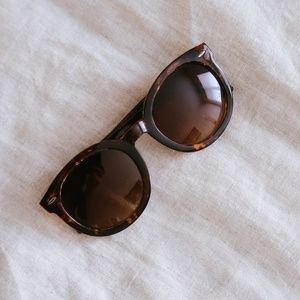 Round Oversize Tortoise Sunglasses